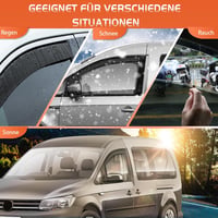 GEARMONSTER VW Caddy 2005-2018 ablakcsatornák szélvédő 2db fekete 6