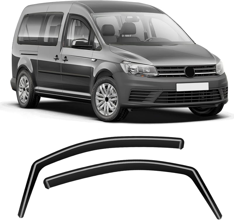 GEARMONSTER VW Caddy 2005-2018 ablakcsatornák szélvédő 2db fekete