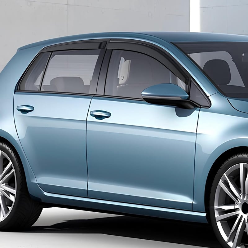 GEARMONSTER VW Golf 7 szélterelő, öntapadós ablakterelő szett 4db fekete