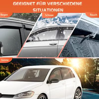 GEARMONSTER VW Golf 7 szélterelő, öntapadós ablakterelő szett 4db fekete 6