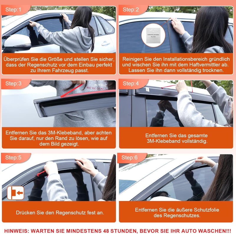 GEARMONSTER VW Golf 7 szélterelő, öntapadós ablakterelő szett 4db fekete