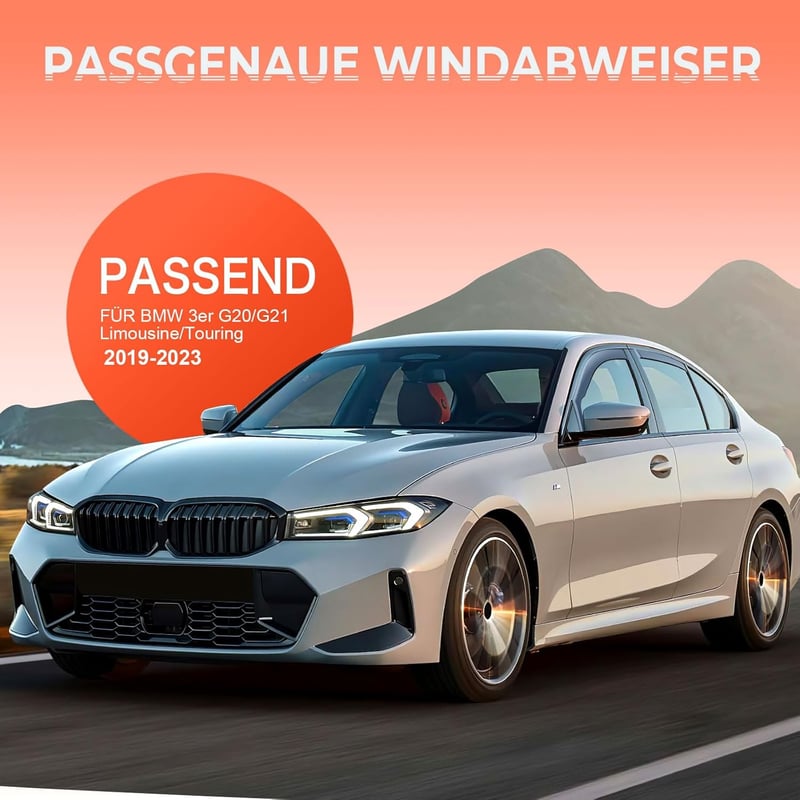 GEARZAAR BMW 3 Series G20/G21 ablakcsatorna szellőzőlap fekete 2019-2023