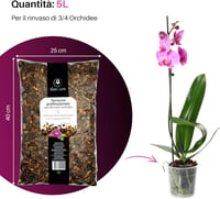 GebEarth Orchidea Talaj 5L Professzionális Orchidea Szubsztrát Összes Fajtához 5