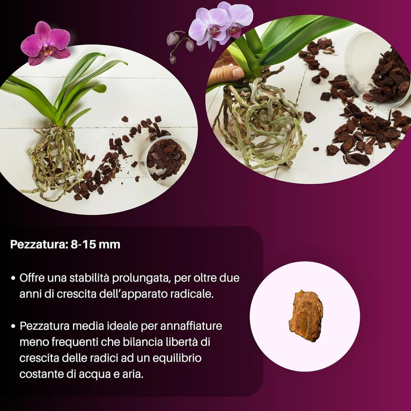 GebEarth Orchidea Talaj 5L Professzionális Orchidea Szubsztrát Összes Fajtához