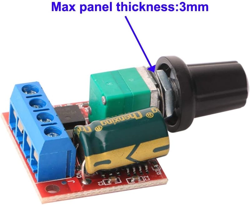 Gebildet 3db PWM motor szabályozó 5-35V 5A LED kijelzővel fordítható