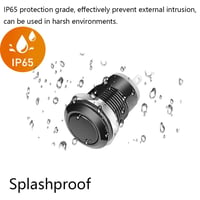 Gebildet 6 darabos fekete 12mm vízálló nyomógomb kapcsoló rozsdamentes acél 2A 12V/24V/125V/250VAC lapos fejű momentary 4