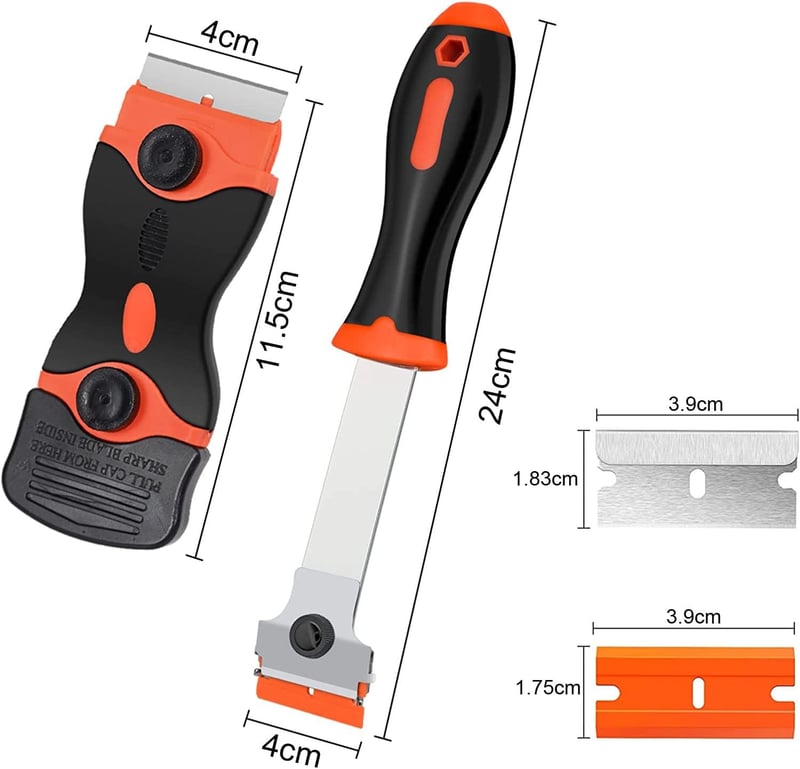 Gebildet Razor Blade Scraper - Címke és Matrica Eltávolító Kaparó