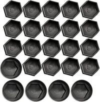 Gebildet Univerzális Kerékcsavar Kupak 17mm Fekete 20db Szerelőeszközzel 5