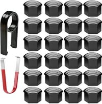 Gebildet Univerzális Kerékcsavar Kupak 17mm Fekete 20db Szerelőszerszámmal 1