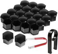 Gebildet Univerzális Kerékcsavar Kupak 21mm Fekete 20db Szerelőszerszámmal 1