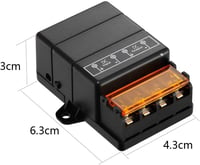 Gebildet Vezeték Nélküli Távirányítós Kapcsoló 12-72V DC 30A Relé 433MHz RF Világítás Szivattyú Berendezések 100m Hatótáv 5