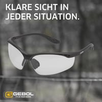 Ochelari de protecție Gebol Reader Clear cu dioptrii +1,5, protecție UV-A/B, rezistenți la zgârieturi 4
