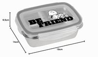 GEDALABELS Peanuts Be a Friend Kutija za užinu 850 ml, nehrđajući čelik, Snoopy, hermetički zatvorena, prehrambena kvaliteta, šarena 2