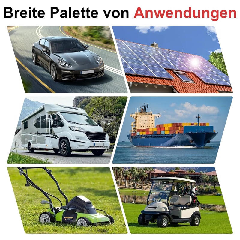 Gedlex Akkumulátor Kábel 35mm² 100cm - Oxigénmentes Réz Autó Kábelszett M10 Csatlakozóval, 150A, 12-24V Akkumulátorhoz, Piros-Fekete PVC Szi