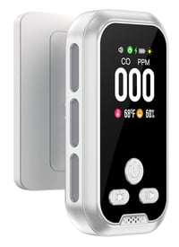 Gedsffati Detektor ugljikovog monoksida s LCD zaslonom - Kućni alarm za CO s mjeračem temperature i vlage, brz odziv, punjiva baterija 1