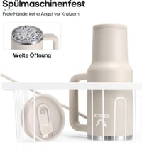 Gedux 1,2L termikus ivópalack szívószállal, vákuum szigetelés, cseppmentes - Coffee 5