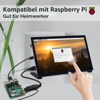 10,1-palcový dotykový monitor GeeekPi pre Raspberry Pi, IPS LCD displej 1024x600 s duálnymi reproduktormi, HDMI, pre Pi 5/4B/3B+/Zero/400, Win11/10/8 8
