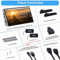 10,1-palcový dotykový monitor GeeekPi pre Raspberry Pi, IPS LCD displej 1024x600 s duálnymi reproduktormi, HDMI, pre Pi 5/4B/3B+/Zero/400, Win11/10/8 9