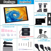 10,1-palcový kapacitný dotykový displej GeeekPi pre Raspberry Pi 5, HDMI IPS, 1280x800, duálny reproduktor 8