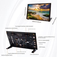 10,1-palcový kapacitný dotykový displej GeeekPi pre Raspberry Pi 5, HDMI IPS, 1280x800, duálny reproduktor 2