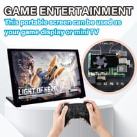 10,1-palcový kapacitný dotykový displej GeeekPi pre Raspberry Pi 5, HDMI IPS, 1280x800, duálny reproduktor 6