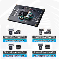 10,1-palcový kapacitný dotykový displej GeeekPi pre Raspberry Pi 5, HDMI IPS, 1280x800, duálny reproduktor 7
