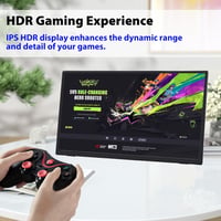 GeeekPi 18.5" hordozható monitor 1920x1080 IPS érintőképernyő 120Hz HDMI USB-C 6