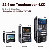 9-palcový dotykový LCD monitor GeeekPi 1280x720 pre 3U rack DeskPi RackMate T0/T1/T2/T0 Plus/T1 Plus/TL1 a 10-palcový serverový rozvádzač 7
