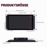9-palcový dotykový LCD monitor GeeekPi 1280x720 pre 3U rack DeskPi RackMate T0/T1/T2/T0 Plus/T1 Plus/TL1 a 10-palcový serverový rozvádzač 3