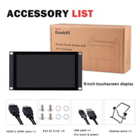 9-palcový dotykový LCD monitor GeeekPi 1280x720 pre 3U rack DeskPi RackMate T0/T1/T2/T0 Plus/T1 Plus/TL1 a 10-palcový serverový rozvádzač 9