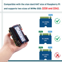 GeeekPi Raspberry Pi 5 8GB Kezdő Szett M.2 NVMe SSD Kártyával, Fém Ház, Aktív Hűtő, 64GB SD Kártya, HDMI Kábel, 27W Tápegység 4