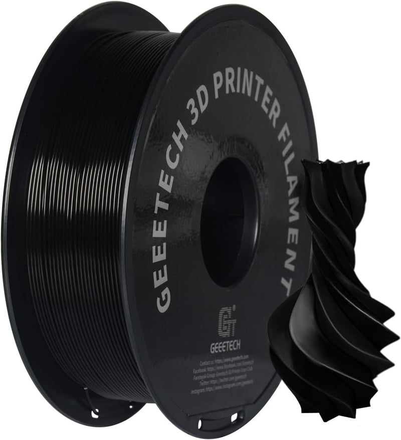 GEEETECH PETG Filament 1.75mm Fekete 1kg 3D Nyomtatóhoz