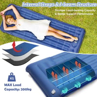 Geegear önfelfújó kemping matrac párnával - 200x70 cm - 12 cm vastag 5