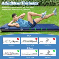Geegear önfelfújó kemping matrac párnával - 200x70 cm - 12 cm vastag 7