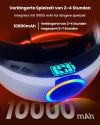 GEEKERA Meta Quest 3S/3 RGB fejpánt 10000mAh akkumulátorral és gyorstöltéssel 3
