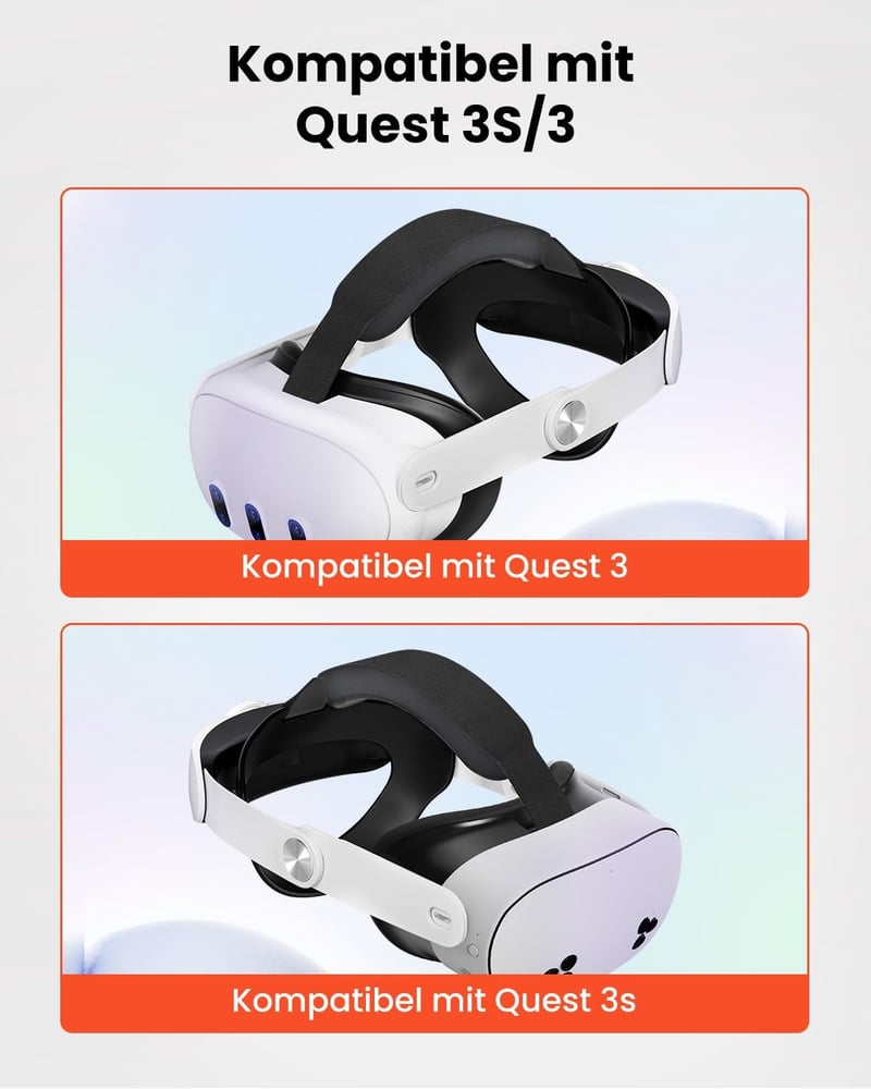GEEKERA Meta Quest 3S/3 RGB fejpánt 10000mAh akkumulátorral és gyorstöltéssel