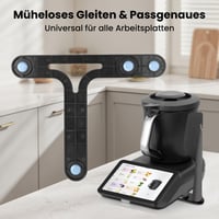 GEEKHOM Posuvná podložka pre Thermomix TM7 s držiakom na stierku a ochranným krytom displeja – ľahké posúvanie, stabilné státie, neviditeľný dizajn 5