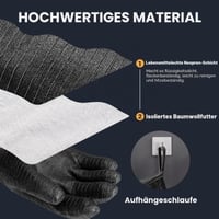 GEEKHOM Grilovacie rukavice 45 cm, žiaruvzdorné, extra dlhé, ohňovzdorné do 500 °C, kuchynské rukavice, chňapky na varenie, pečenie a grilovanie 4