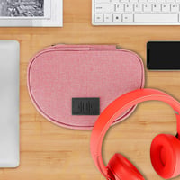 GEEKRIA rózsaarany soft shell fejhallgató tok Beats Solo2 Solo3 Studio Wireless Skullcandy Crusher Bose QC35 kompatibilis hordtáska védőtok 6