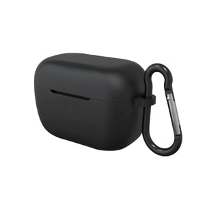 Silikónové puzdro Geekria pre slúchadlá Sennheiser CX 500BT s karabínou – čierne