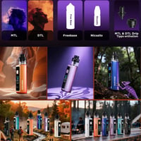 GeekVape Aegis Force Kit 80W Box Mod – 3200 mAh batéria, 5 ml cartridge, B Coil, MTL/DTL, Freebase/Nicsalts – farba Chameleon Prism 7
