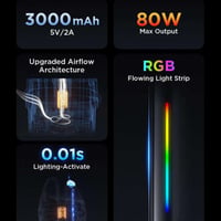 GeekVape Digi Max R Kit 80W – Automatické potiahnutie/Aktivácia tlačidlom, batéria 3000 mAh, kompatibilita s 5 ml J Cartridge a JR Cartridge, Space Black 2
