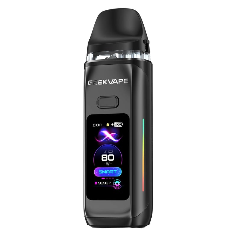 GeekVape Digi Max R Kit 80W – Automatické potiahnutie/Aktivácia tlačidlom, batéria 3000 mAh, kompatibilita s 5 ml J Cartridge a JR Cartridge, Space Black