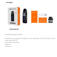 GeekVape Digi Max R Kit 80W – Automatické potiahnutie/Aktivácia tlačidlom, batéria 3000 mAh, kompatibilita s 5 ml J Cartridge a JR Cartridge, Space Black 7