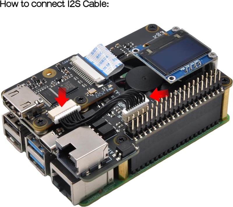 Geekworm KVM-A3 Raspberry Pi 4 KVM Over IP vezérlő szett