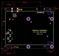 Geekworm Raspberry Pi 4 X825 V2.0 SATA bővítőkártya 2,5"-os HDD/SSD, UASP támogatás 5