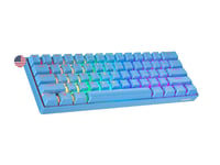 Mechanická herná klávesnica Geeky GK61 60% Hot-Swap, RGB, spínače Speed Silver – modrá 1