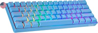 Geeky GK61 60% Mechanikus Gaming Billentyűzet RGB LED Kék 1