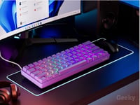 Geeky GK61 SE 60% Mechanikus Gaming Billentyűzet RGB LED Háttérvilágítással PC/Mac 4