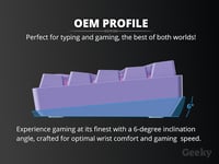Geeky GK61 SE 60% Mechanikus Gaming Billentyűzet RGB LED Háttérvilágítással PC/Mac 7